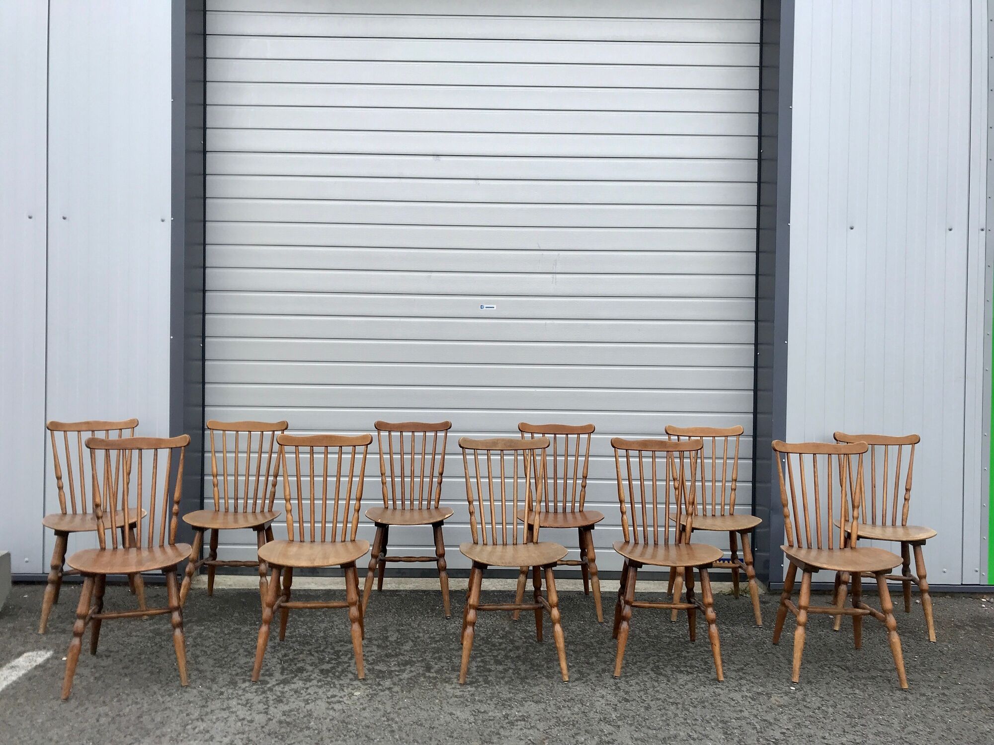 10 bistro chairs troquet "menuet" baumann 1970