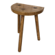 Vintage light wood milking stool