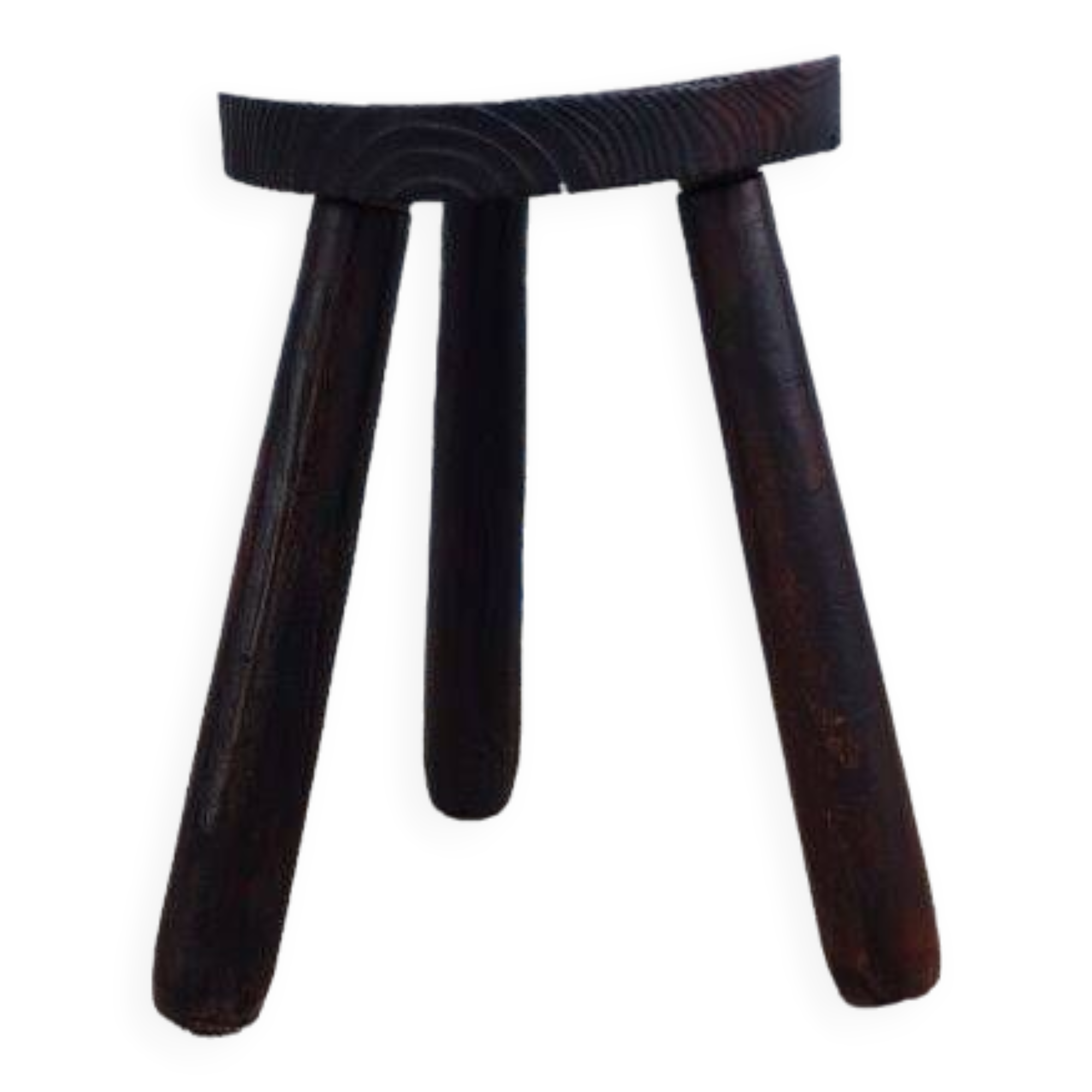 Solid wood tripod stool