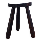 Solid wood tripod stool