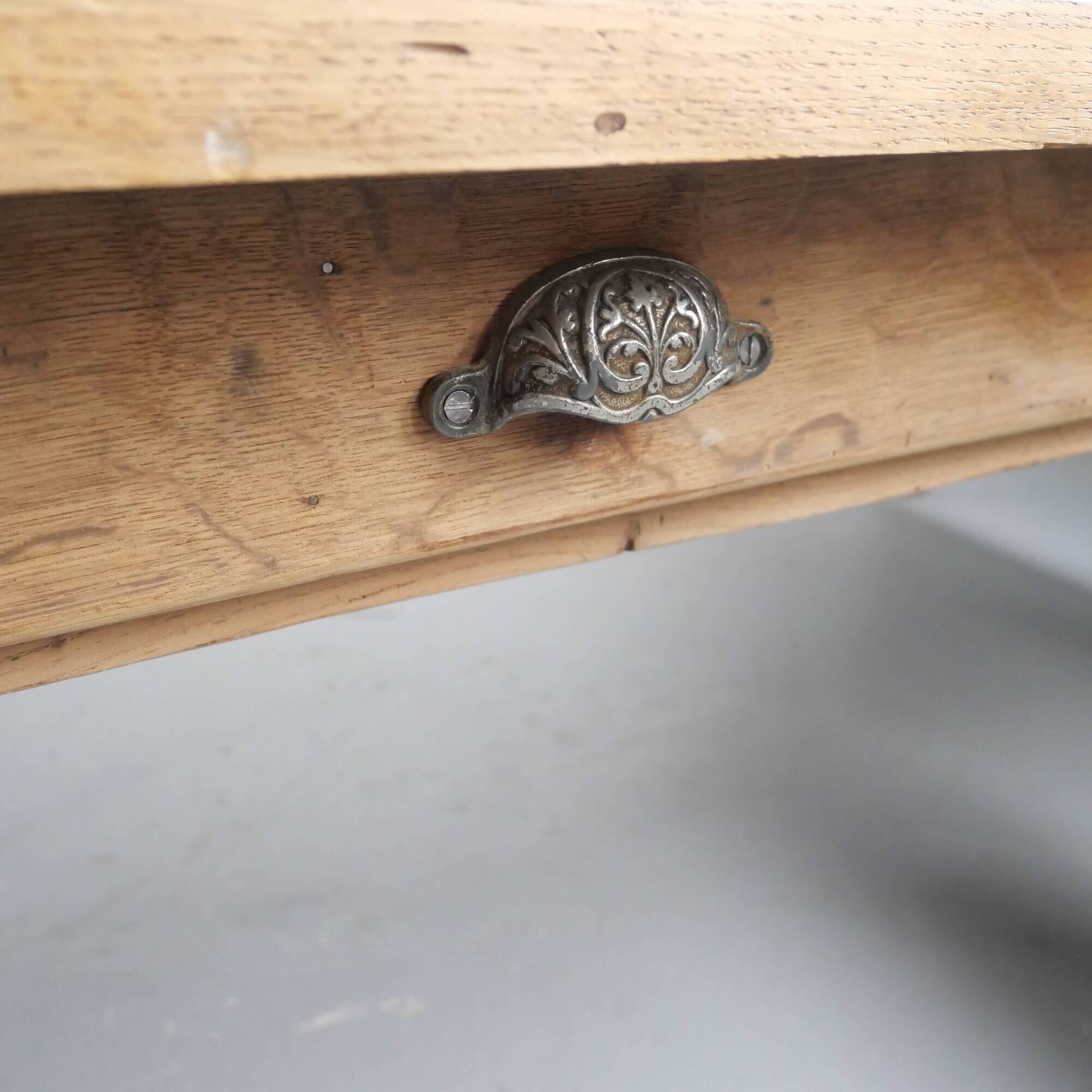 Large oak coffee table