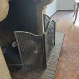 Wrought iron fireplace screen