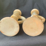 Pair of stoneware candlesticks 1970