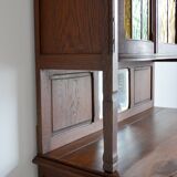 China buffet stained glass Art Nouveau 1900 vintage