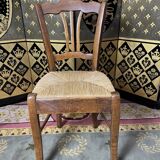 Suite of 4 rustic mulched chairs
