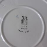 Vintage round plate from Gien model Jeannette 231110