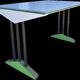 Paire de tables Années 80 Post-modernes
