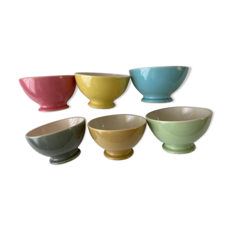 Set of 6 old Boch Brothers bowls