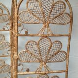 Vintage rattan screen