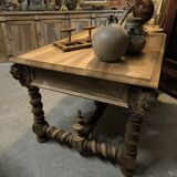 19th century desk in natural solid walnut.