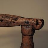 Alpine armchair in larch, 18th century