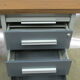 Industrial metal desk