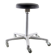 Sixties vintage aluminium adjustable dentist stool