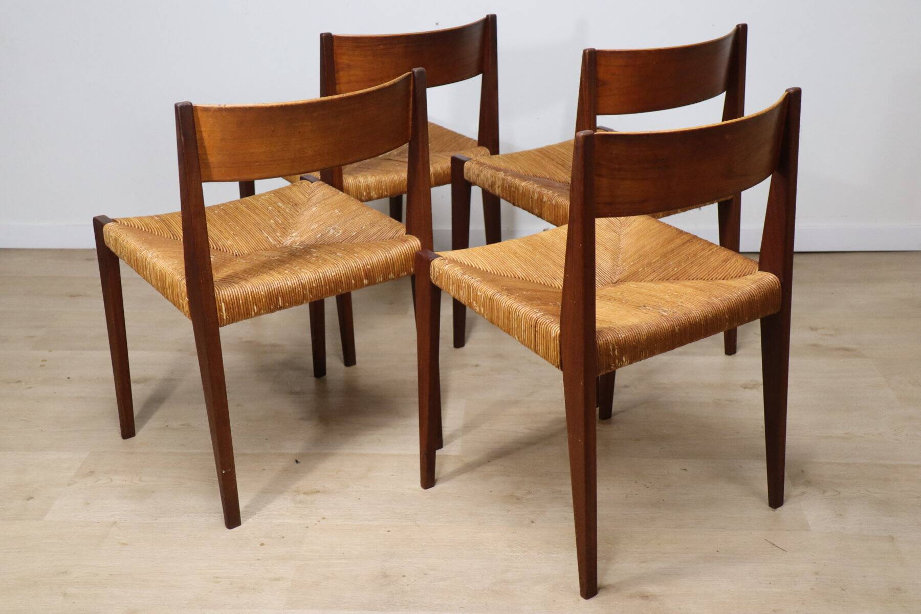 Set of 4 Scandinavian chairs, "Pia" model, by Poul Cadovius, 1960