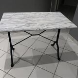 Table Bistro marble and 4 chairs Baumann
