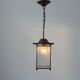 Art Deco ceiling light in brass and glass, 1940s, Germany