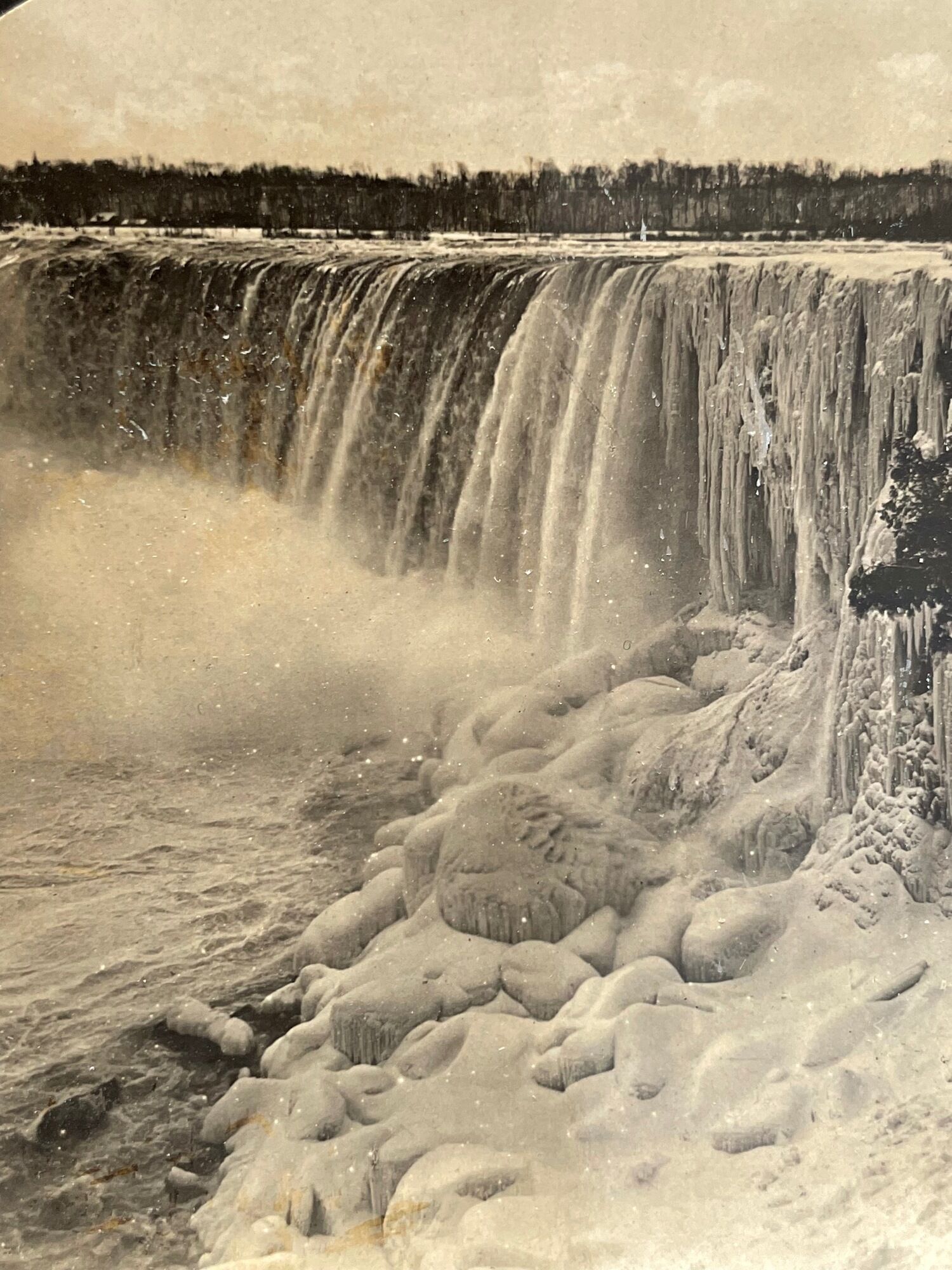 Old photography stereo, stereograph, luxury albumine 1903 Niagara Falls, Canada