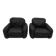 Pair of Piumotto Italian Leather Armchairs by Arrigo Arrighi for Busnelli,