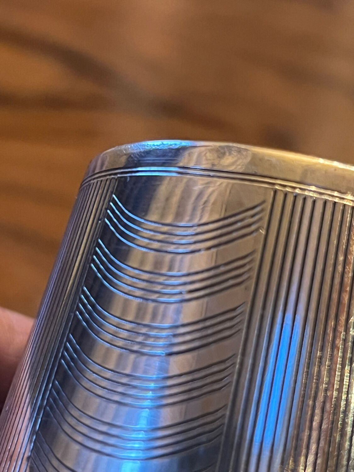 Silver-plated tumbler