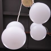 Vintage ceiling lamp with three opal glass spheres, 1960 Germany