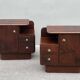 Pair of Art Deco Mahogany bedside tables