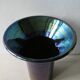 Vase en céramique noire irisée art deco