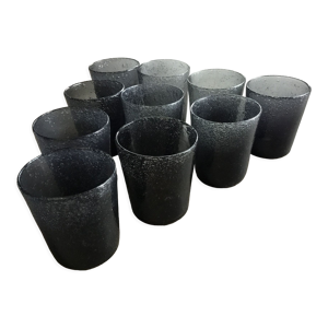 Lot de 10 verres  fabrication artisanale