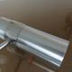 Pair of wall lamps, chrome metal and brushed aluminum 60s 70s
