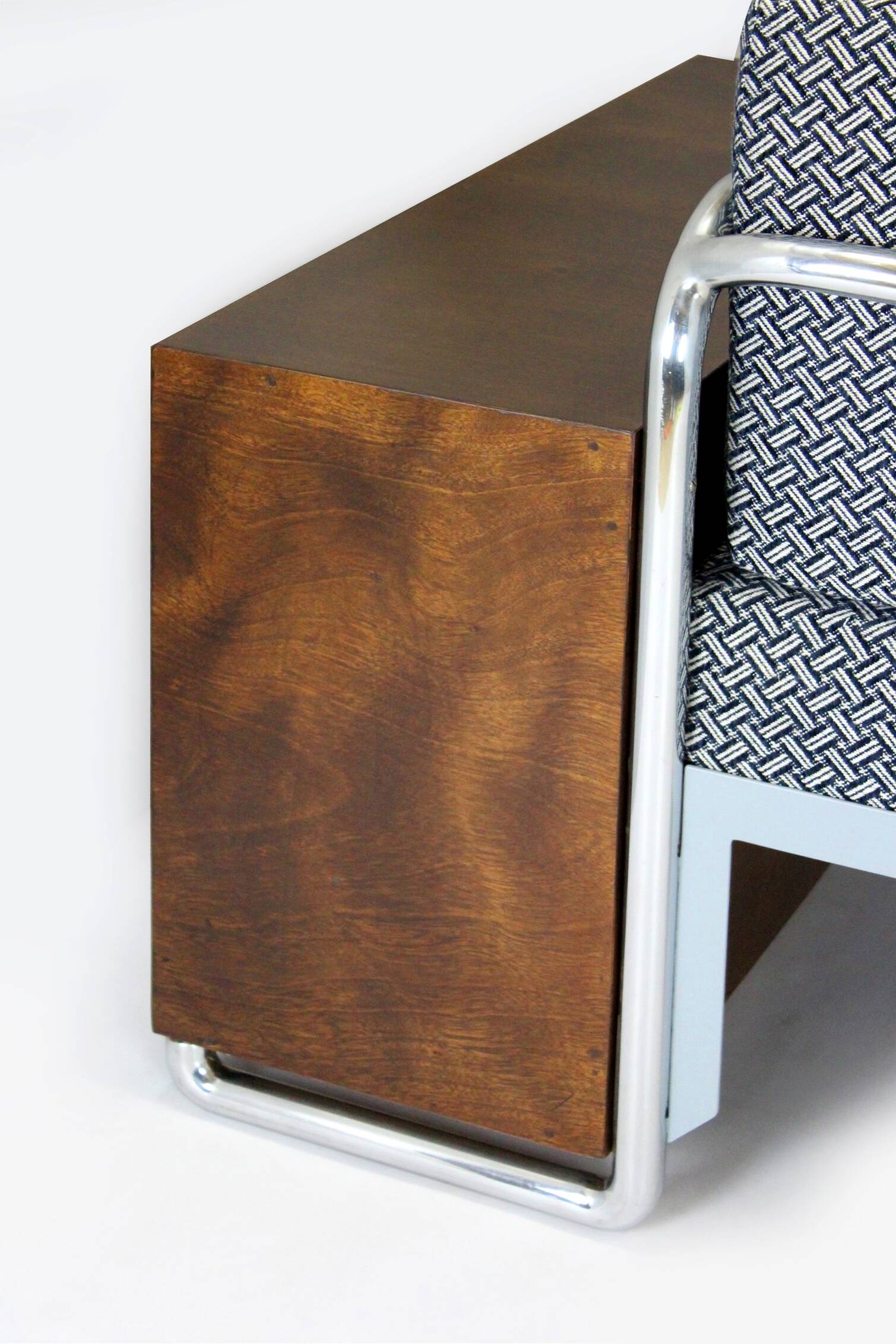 Restored Bauhaus Tubular Steel Sofa by Robert Slezak, 1930s