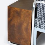 Restored Bauhaus Tubular Steel Sofa by Robert Slezak, 1930s