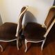 A pair of Louis XV style armchairs in wood and velvet fabrics
