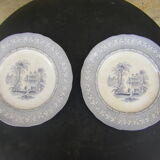 Paire d'assiettes anciennes