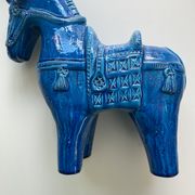 Bitossi Rimini Bleu 32cm cheval de Troie