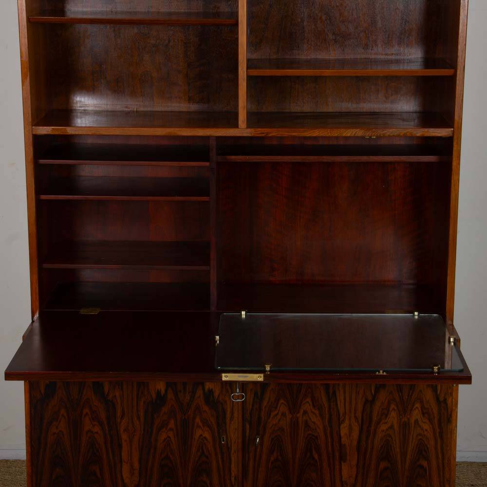 Rosewood secretary or bar cabinet by Poul Hundevad, 1960