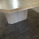 1970s travertine coffee table