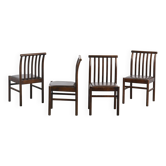 Suite de 4 chaises par Isamu Kenmochi, Akita Mokko, Japon 1970
