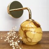 Clichy vintage glass wall light  marbled effect