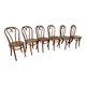 Lot Series of 6 art nouveau bentwood bistro chairs
