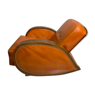 Leather rocking chair