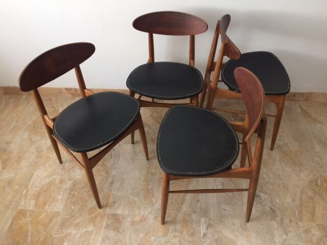 4 Scandinavian chairs 1950