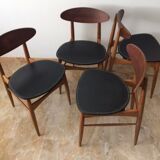 4 Scandinavian chairs 1950