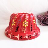 Painted terracotta kouglof mould