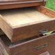 Oak craft cabinet with 5 drawers from the 1930s/1950s