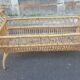 Rattan and bamboo child bed