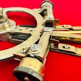 Naval Brass 3 arm full circular Protractor – USSR 1960
