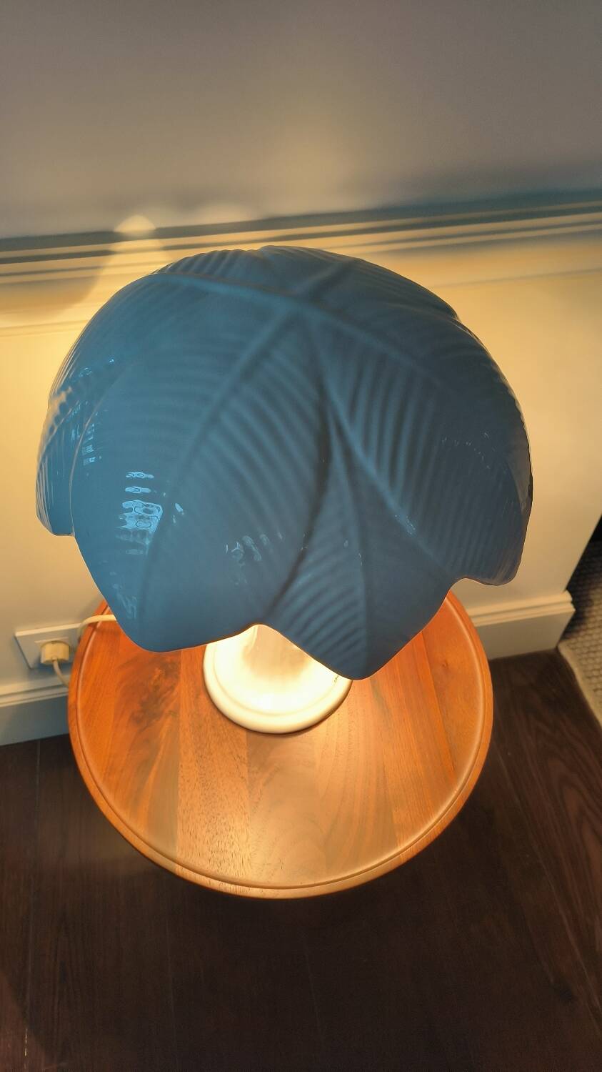 Ceramic palm lamp