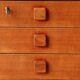 Bureau danois en teck vintage – Domino Møbler (années 60)