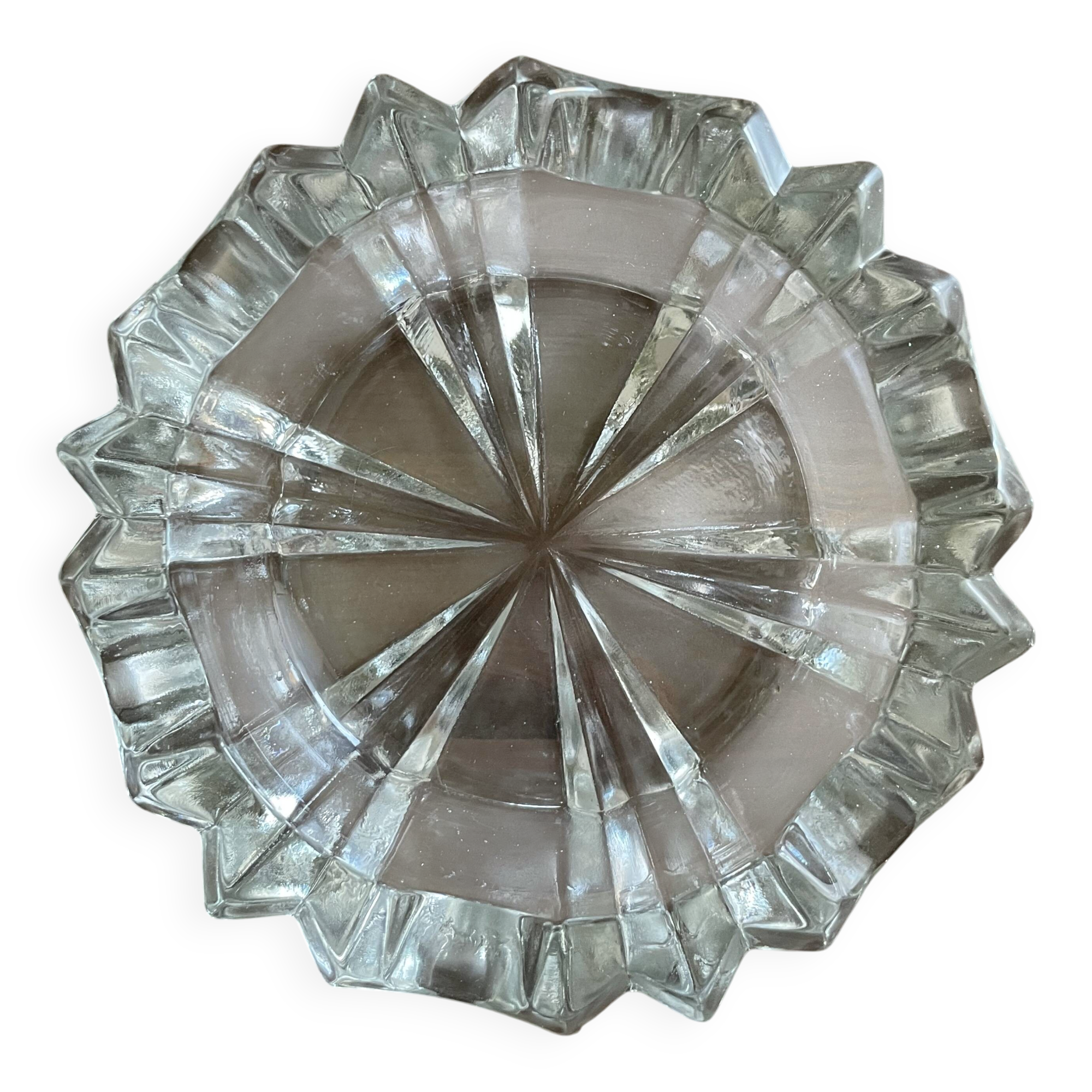 Antique glass ashtray