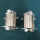 Duo of old coffee filters in silver metal Félix Frères