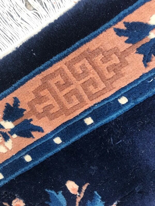 Petit tapis vintage chinois fait main